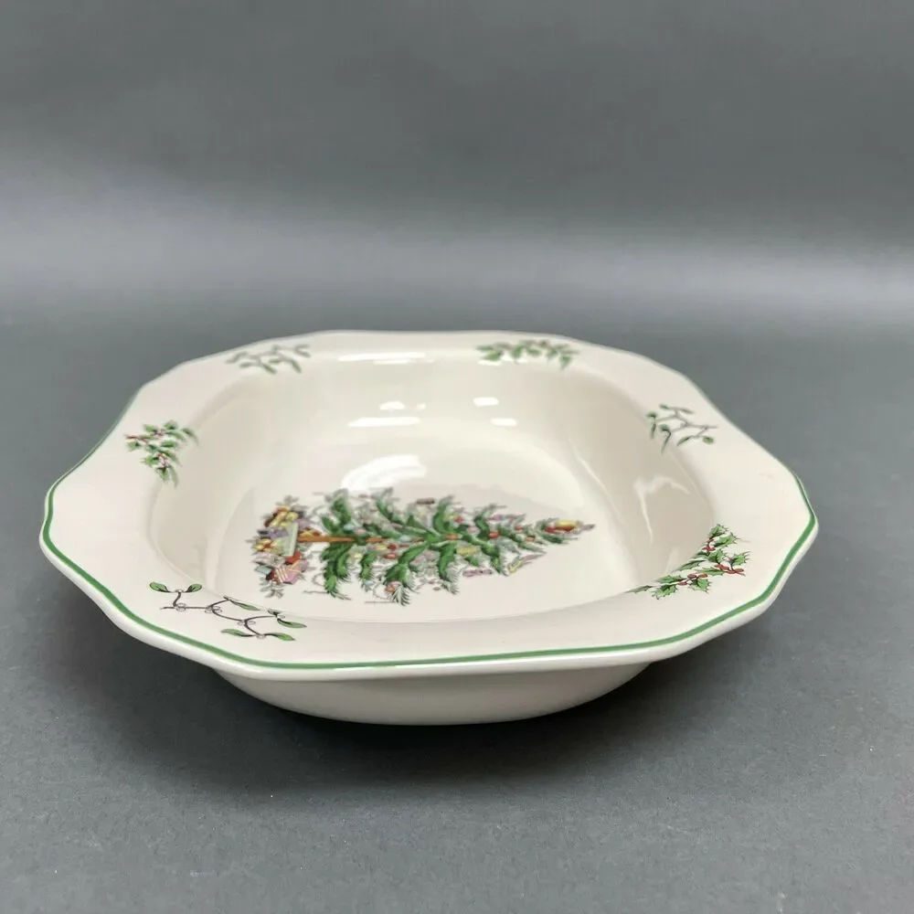 Spode‎ Christmas Tree Open Vegetable Dish 11.5